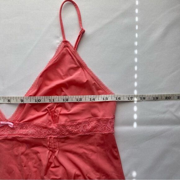Y2K Victoria's Secret Angels Pink Slip Mini Dress Size Large - Picture 12 of 14